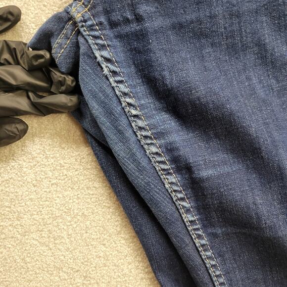 Levi's 529 Jeans Women's 32 Blue Curvy Bootcut Mid Rise Stretch Dark Wash Denim - Picture 9 of 9